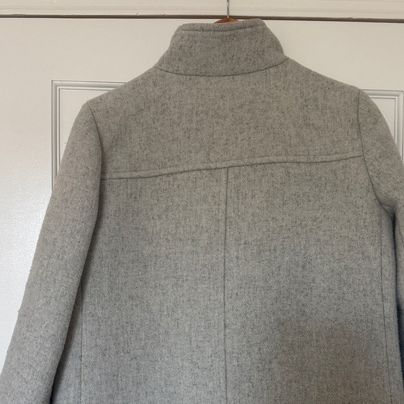 J. Crew Women's City coat with button neck Gray 6 - Picture 11 of 16